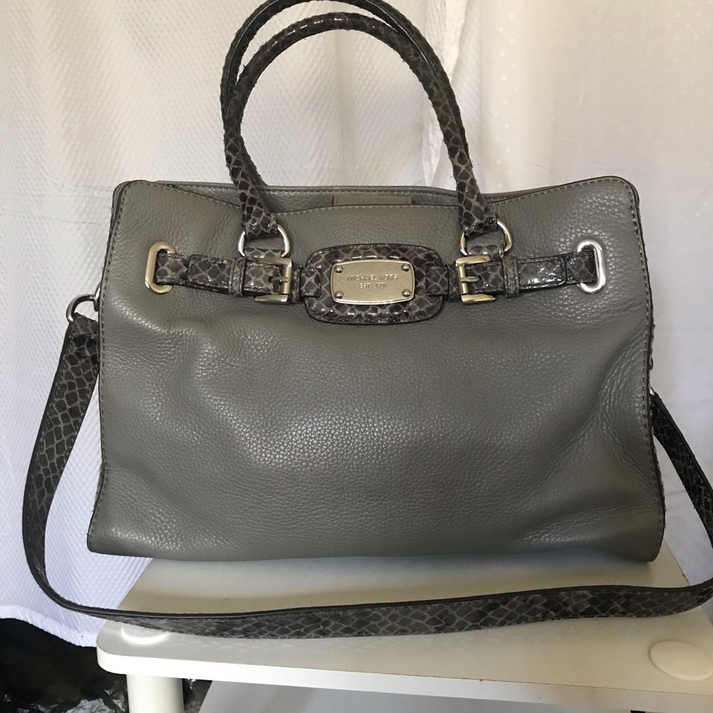Grey Michael Kors purse